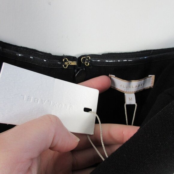 Jlux Label Journey Maxi Dress M Black Cotton Linen Strapless Elegant Luxury 772 - Picture 6 of 16